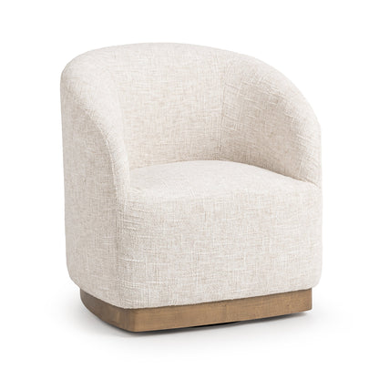 Diah Swivel Accent Chair - Toasted Linen
