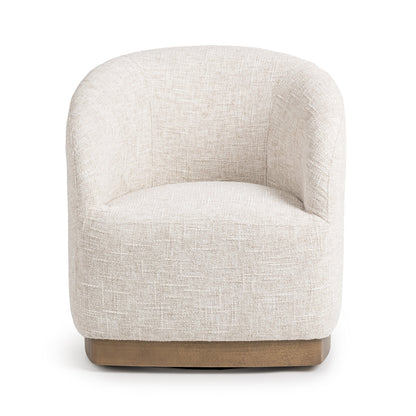 Diah Swivel Accent Chair - Toasted Linen