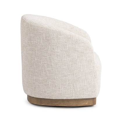 Diah Swivel Accent Chair - Toasted Linen