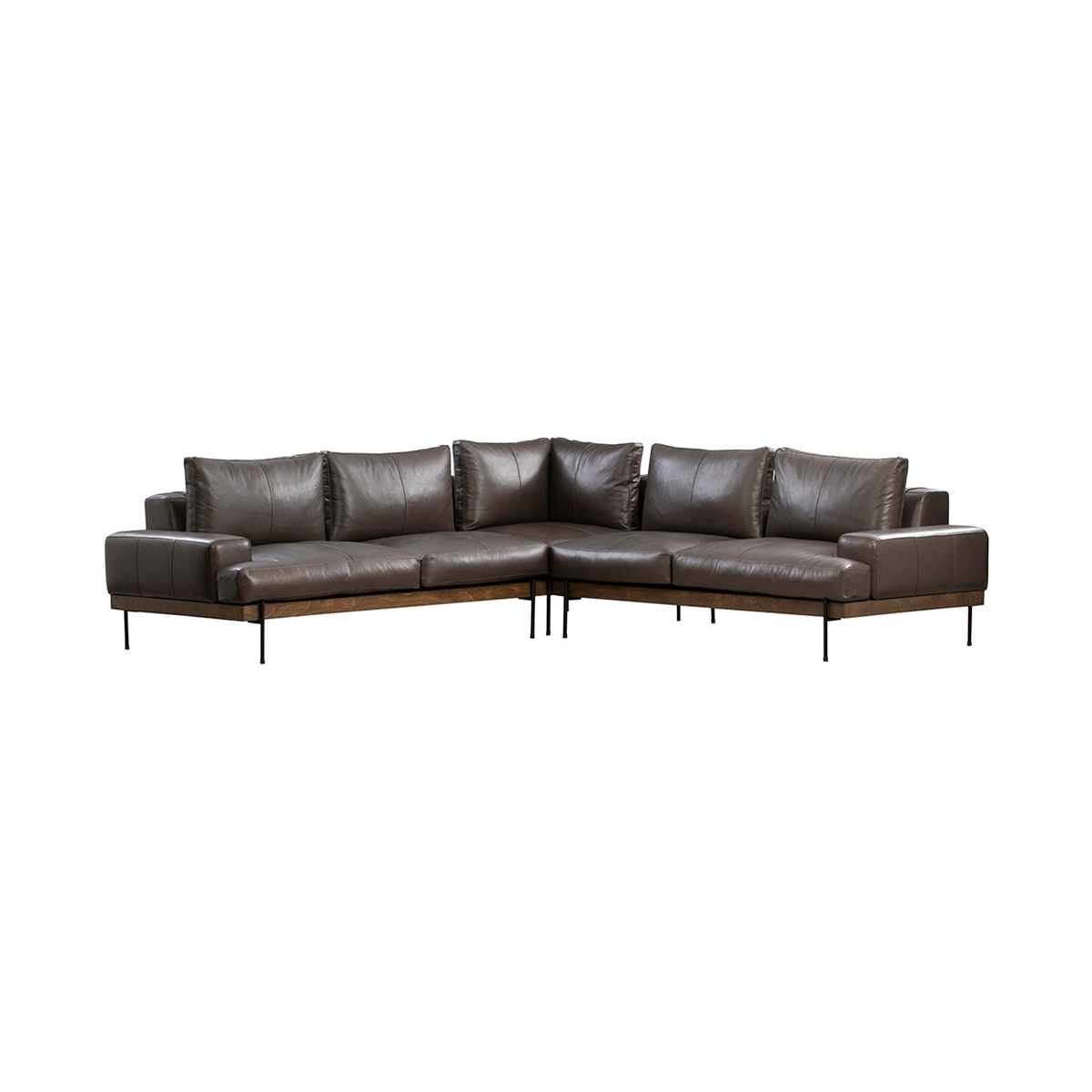 Largo Leather Sectional Sofa