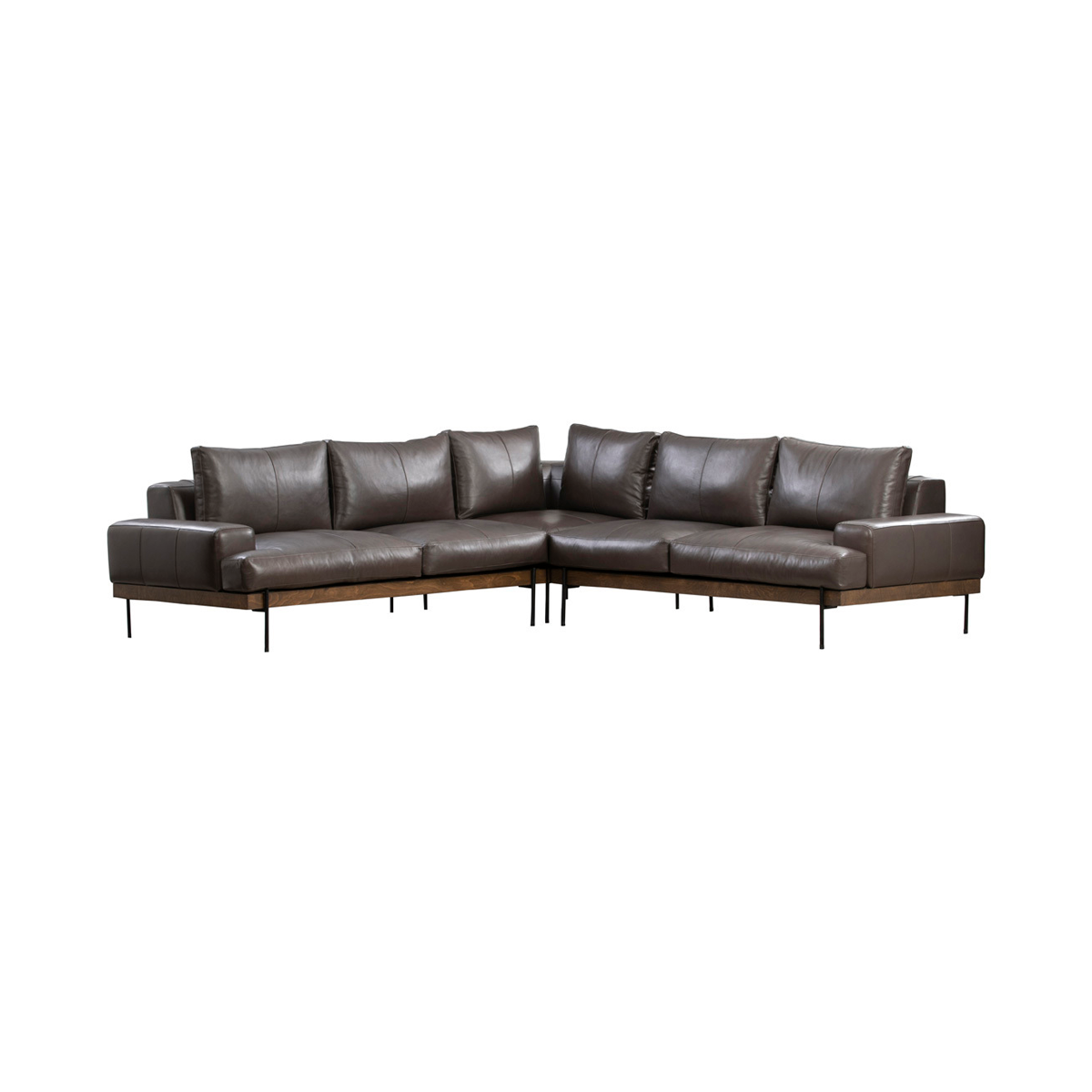 Largo Leather Sectional Sofa