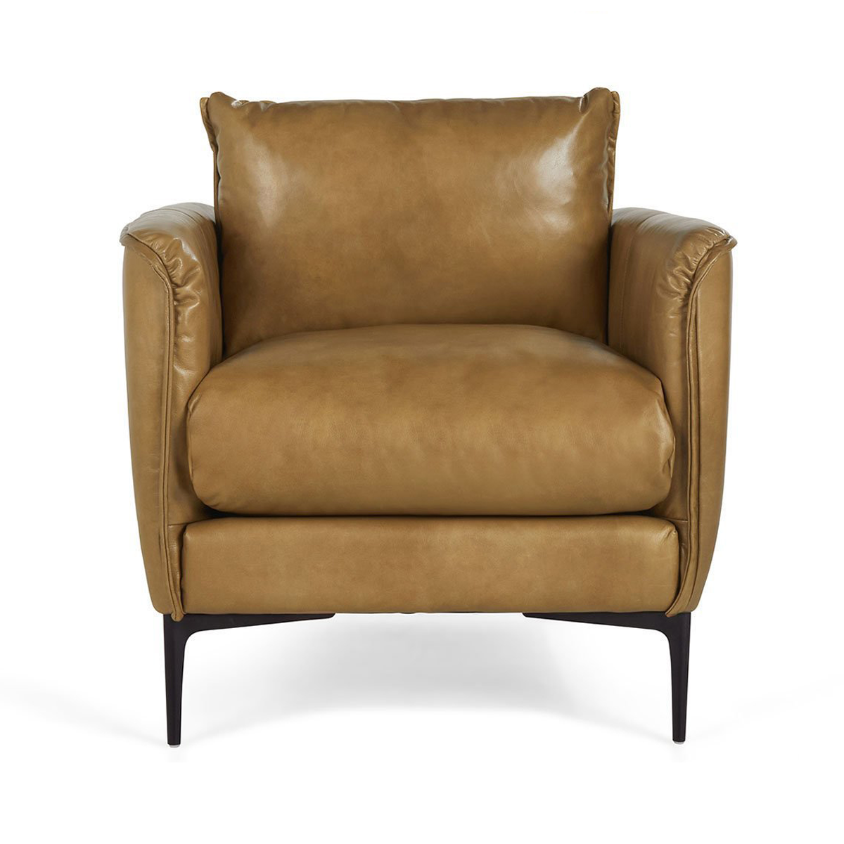 Abigail Leather Club Chair - Adobe Tan