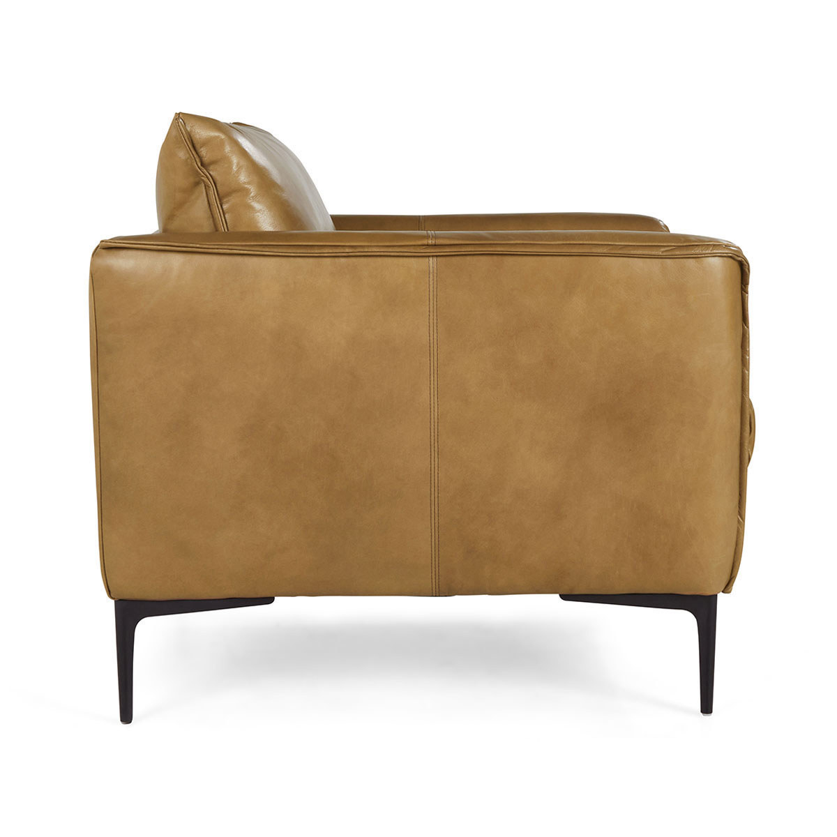 Abigail Leather Club Chair - Adobe Tan