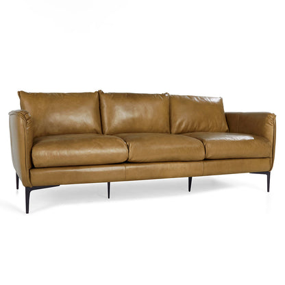 Abigail Leather Sofa - Adobe Tan