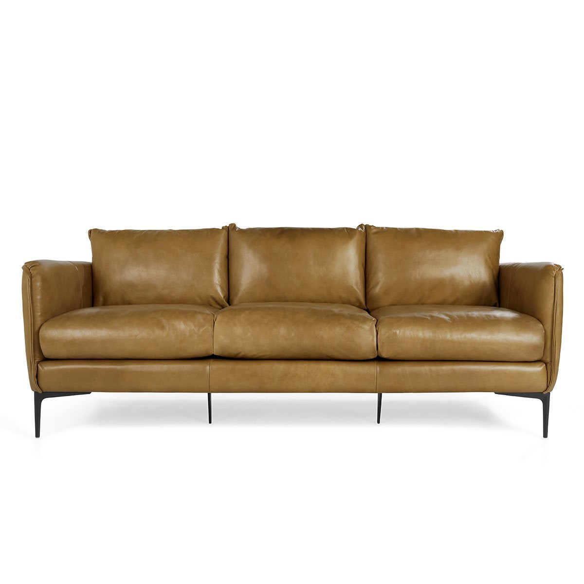 Abigail Leather Sofa - Adobe Tan