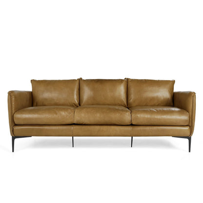 Abigail Leather Sofa - Adobe Tan