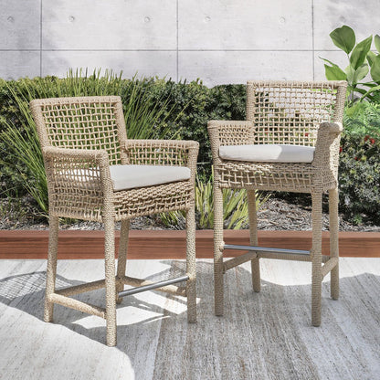 Brisbane Outdoor Bar Stool - Natural