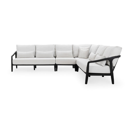 Aria Outdoor 4pc Sectional - Black