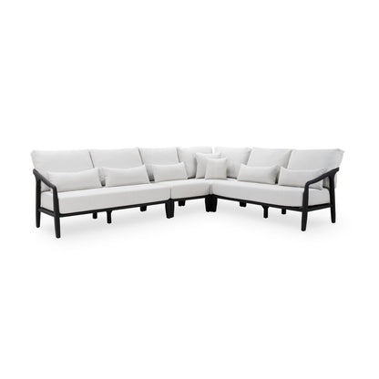 Aria Outdoor 4pc Sectional - Black