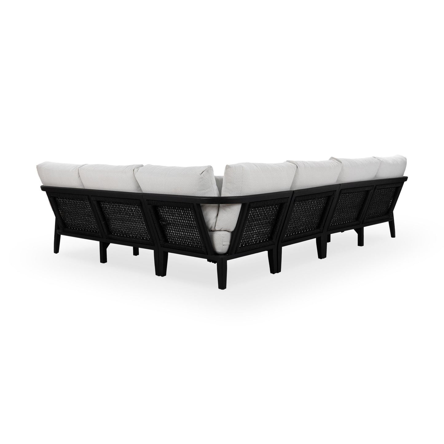 Aria Outdoor 4pc Sectional - Black