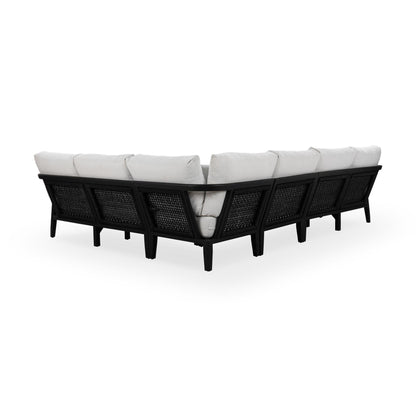 Aria Outdoor 4pc Sectional - Black