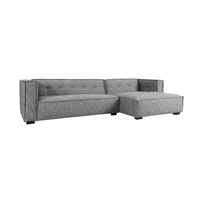 Element Upholstered Sectional w RAF Chaise - Gray