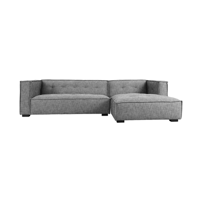 Element Upholstered Sectional w RAF Chaise - Gray