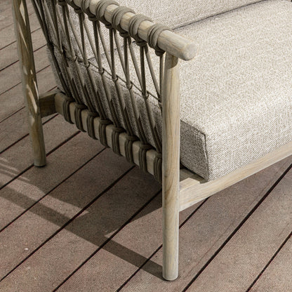 Leo Outdoor Accent Chair - Taupe