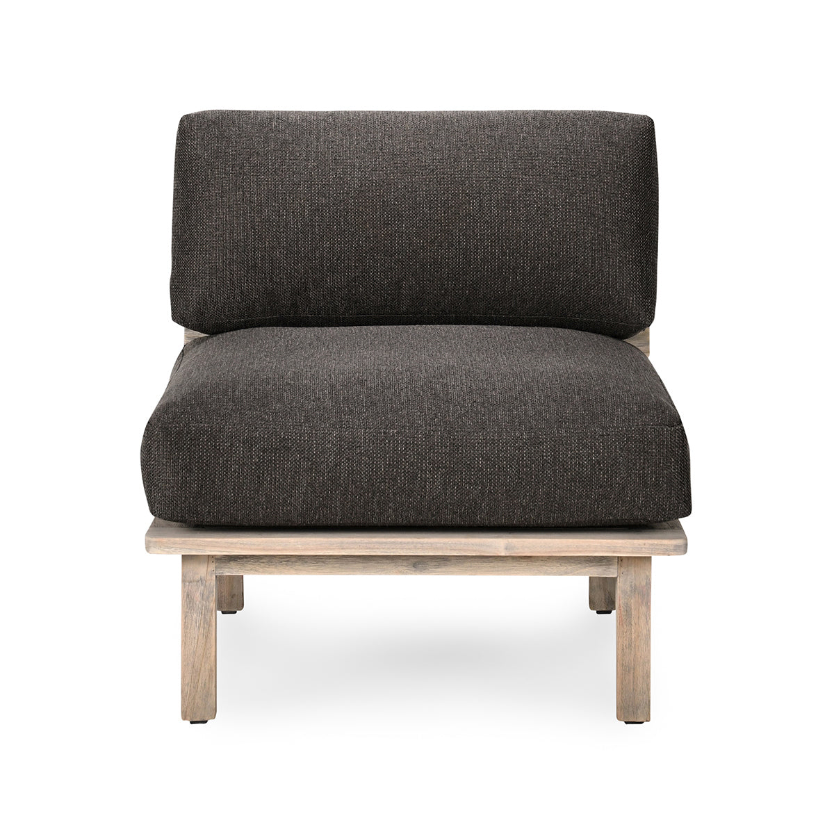 Podium Outdoor Armless Chair - Dark Gray