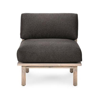 Podium Outdoor Armless Chair - Dark Gray