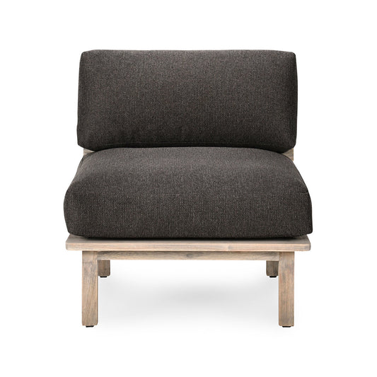 Podium Outdoor Armless Chair - Dark Gray