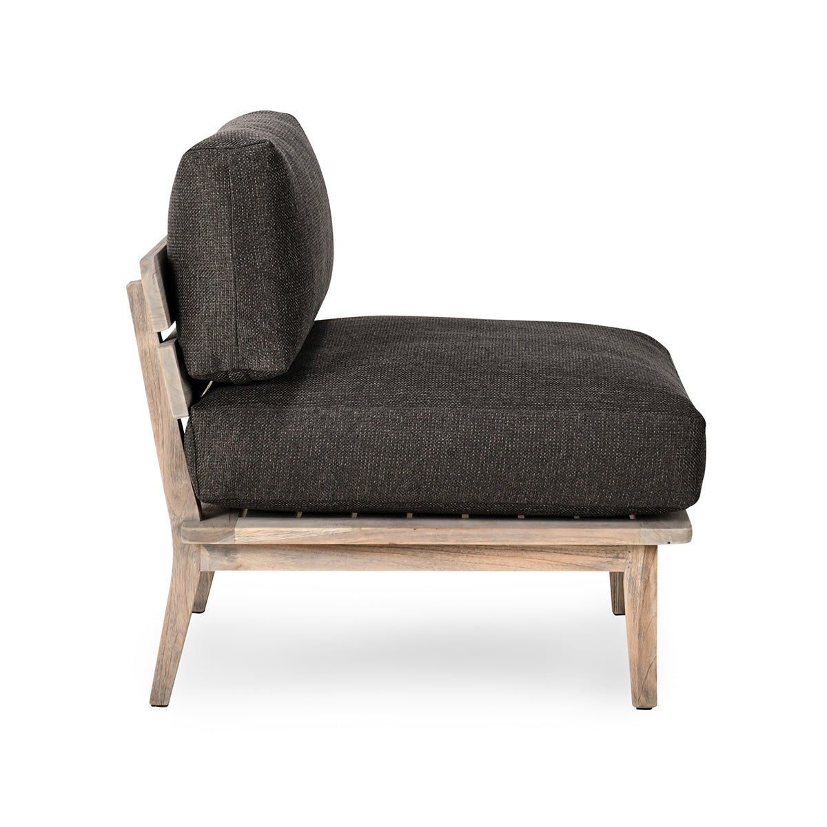 Podium Outdoor Armless Chair - Dark Gray