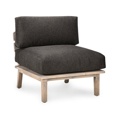 Podium Outdoor Armless Chair - Dark Gray