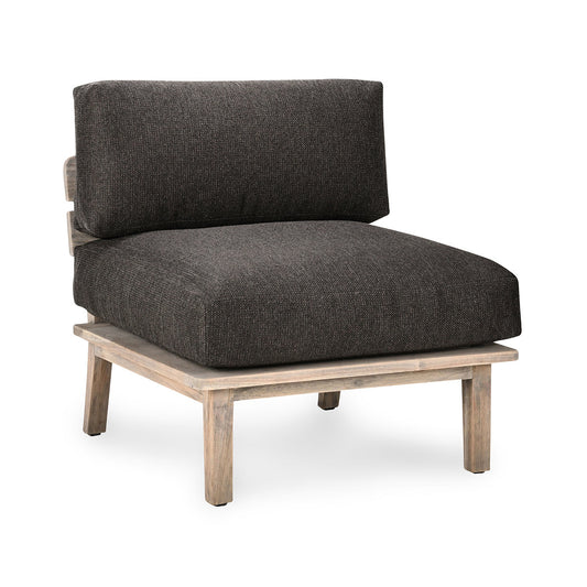 Podium Outdoor Armless Chair - Dark Gray