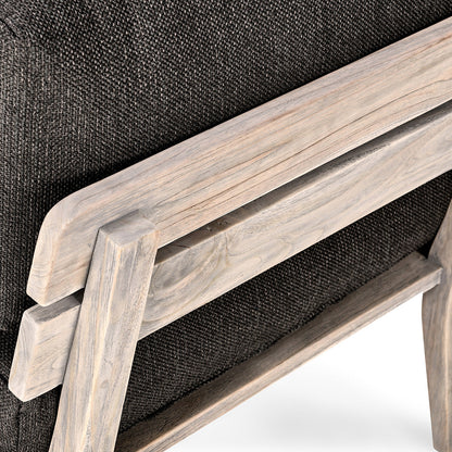 Podium Outdoor Armless Chair - Dark Gray