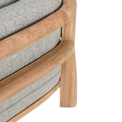 Aston Outdoor Accent Chair - Natural/Gray