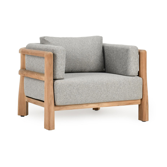 Aston Outdoor Accent Chair - Natural/Gray