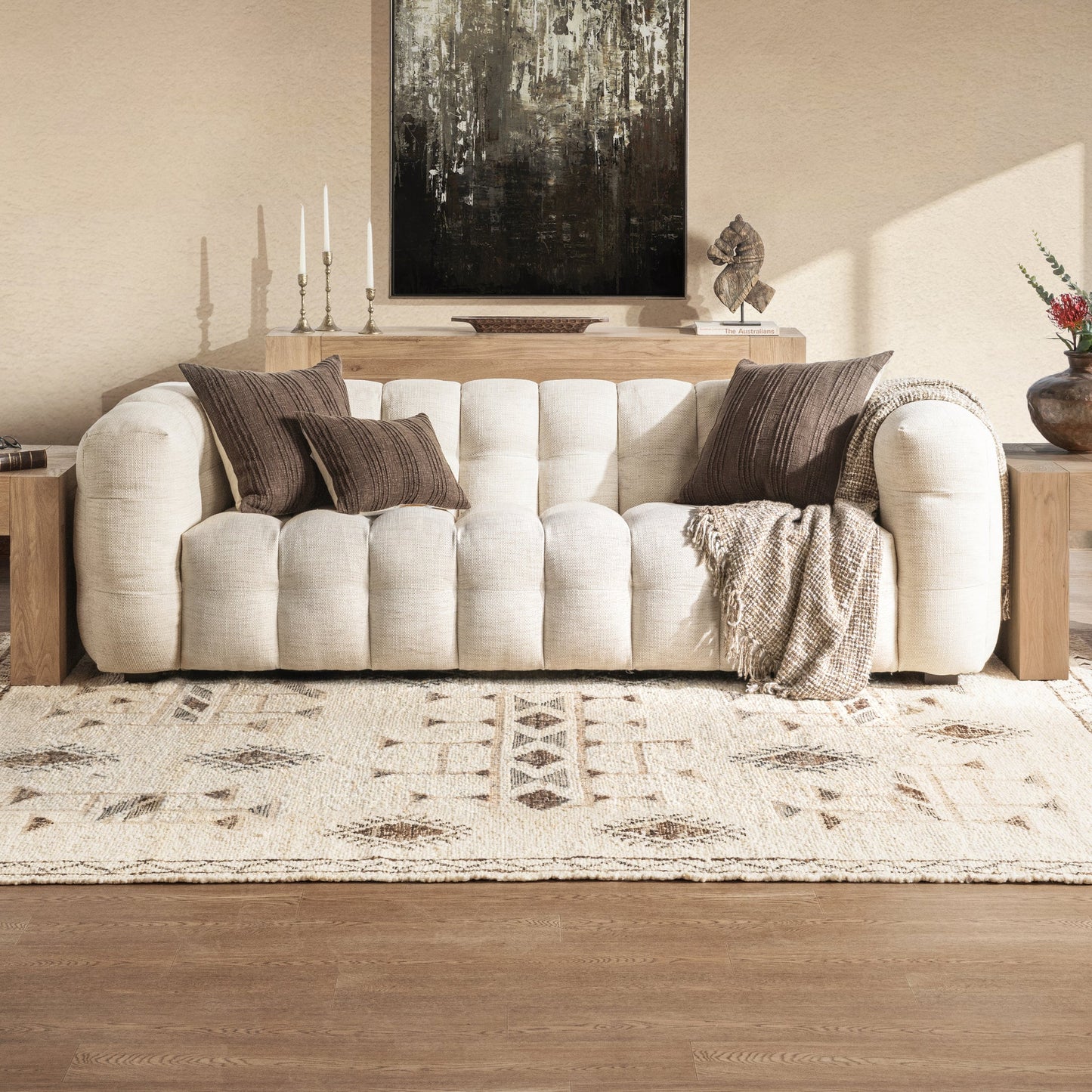 Walter Upholstered Sofa - Beige