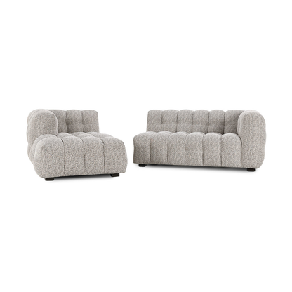 Walter Upholstered Sectional w/LAF Chaise - Heathered Gray
