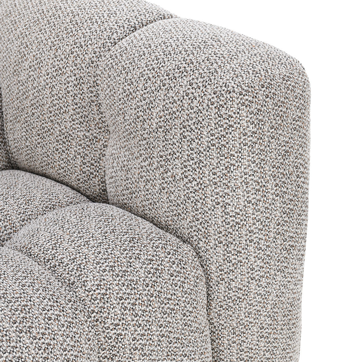 Walter Upholstered Sectional w/LAF Chaise - Heathered Gray