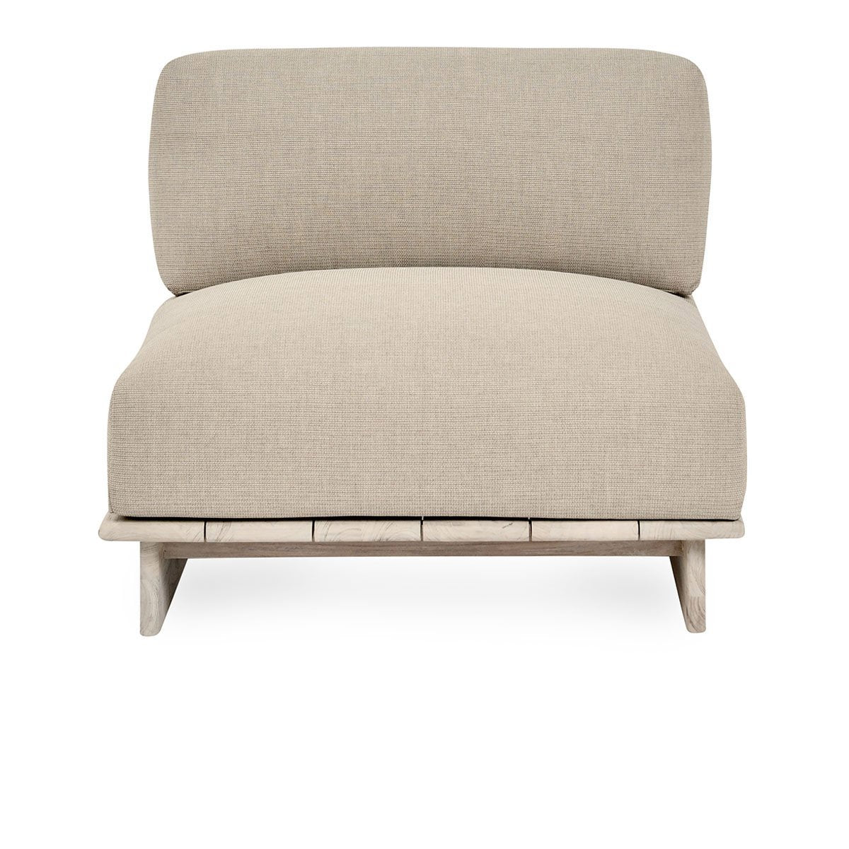 Livia Outdoor Armless Chair - Taupe
