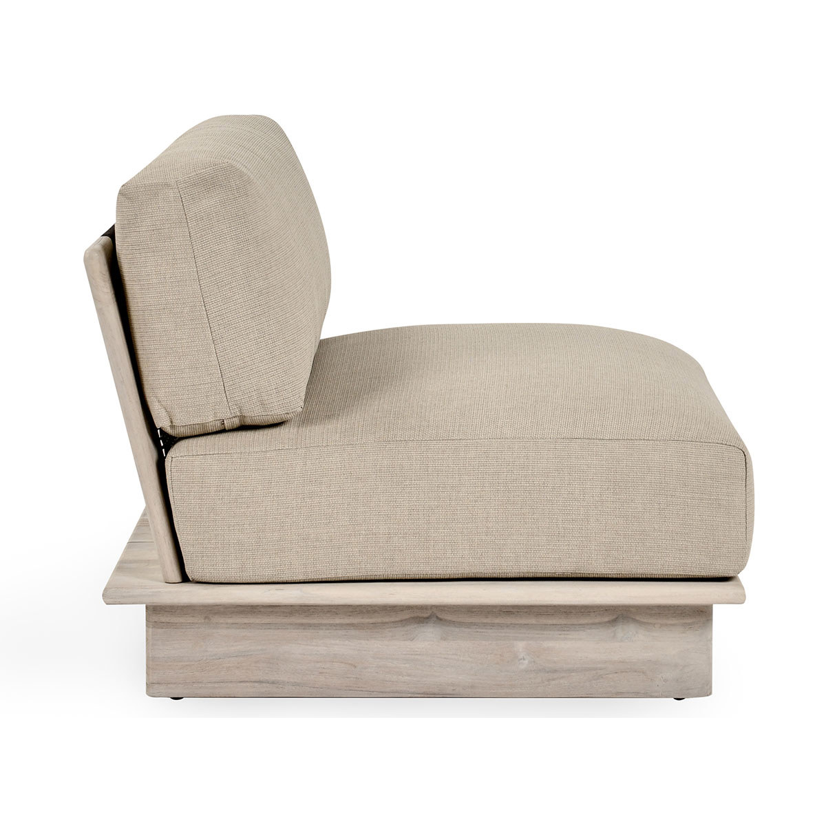 Livia Outdoor Armless Chair - Taupe