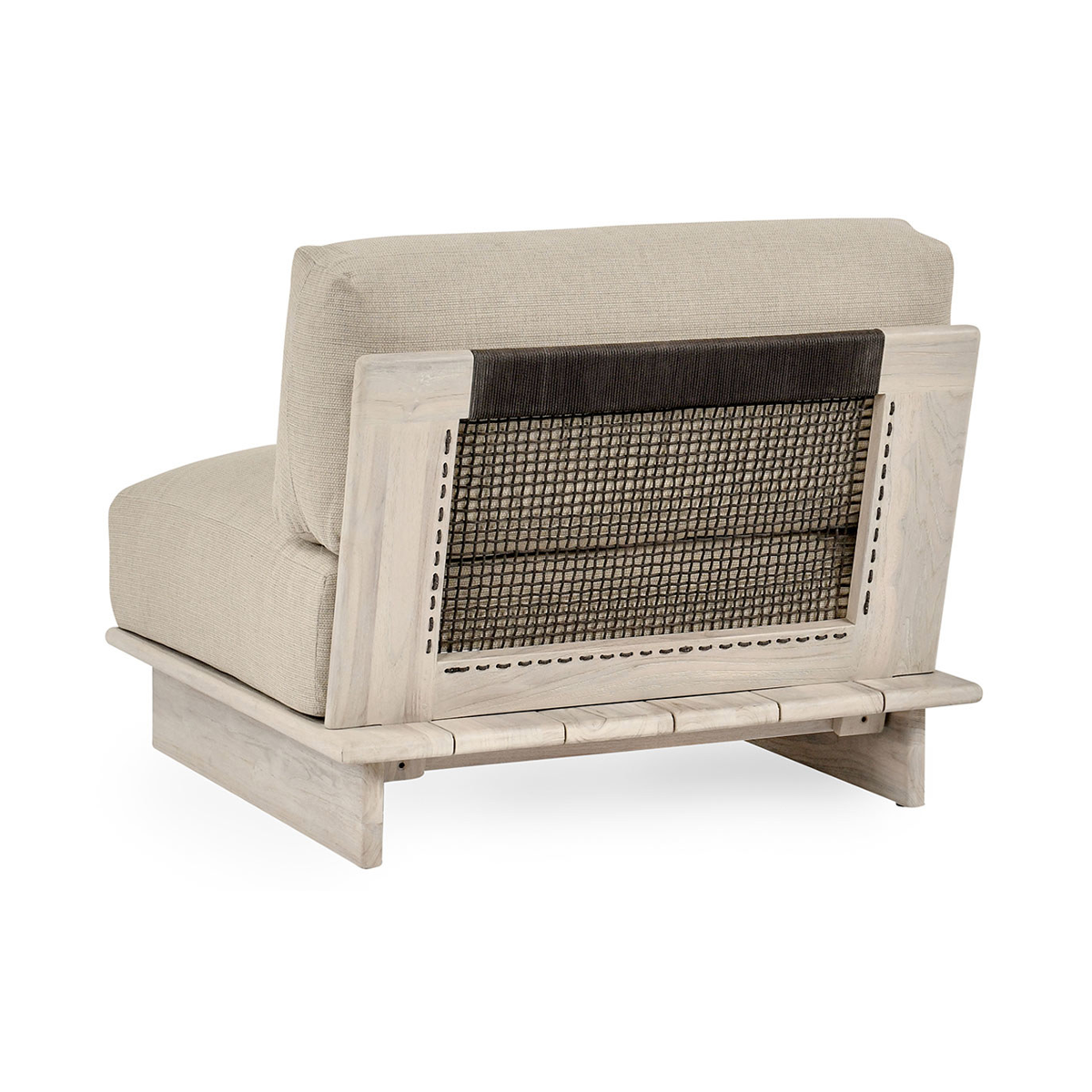 Livia Outdoor Armless Chair - Taupe