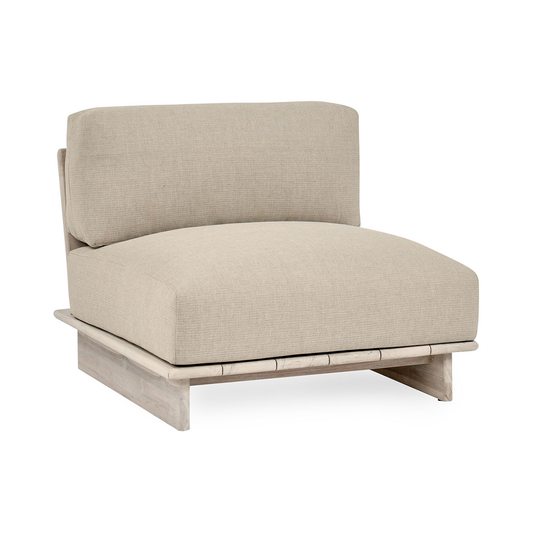 Livia Outdoor Armless Chair - Taupe