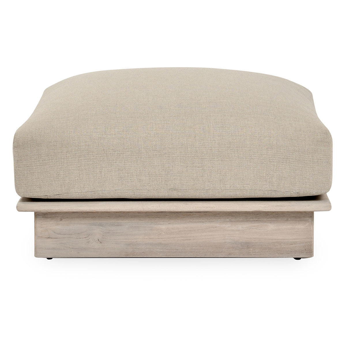 Livia Outdoor Square Ottoman - Taupe
