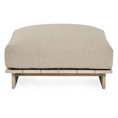 Livia Outdoor Square Ottoman - Taupe