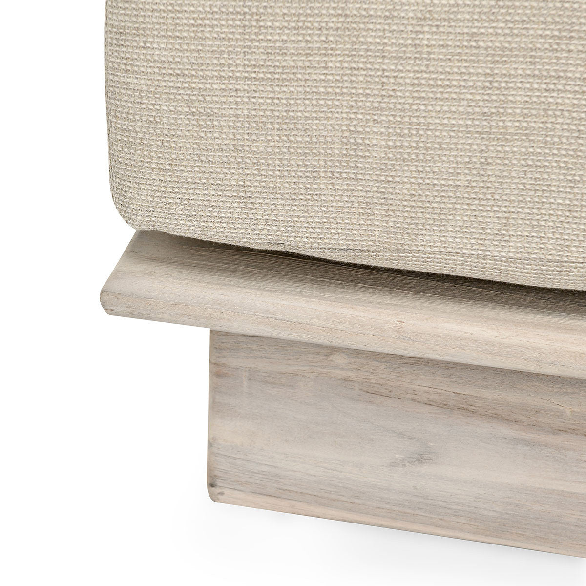Livia Outdoor Square Ottoman - Taupe