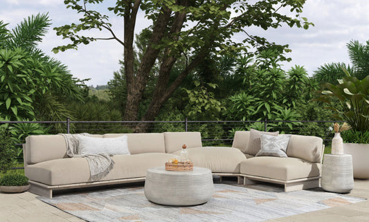Livia Outdoor Sectional - Taupe
