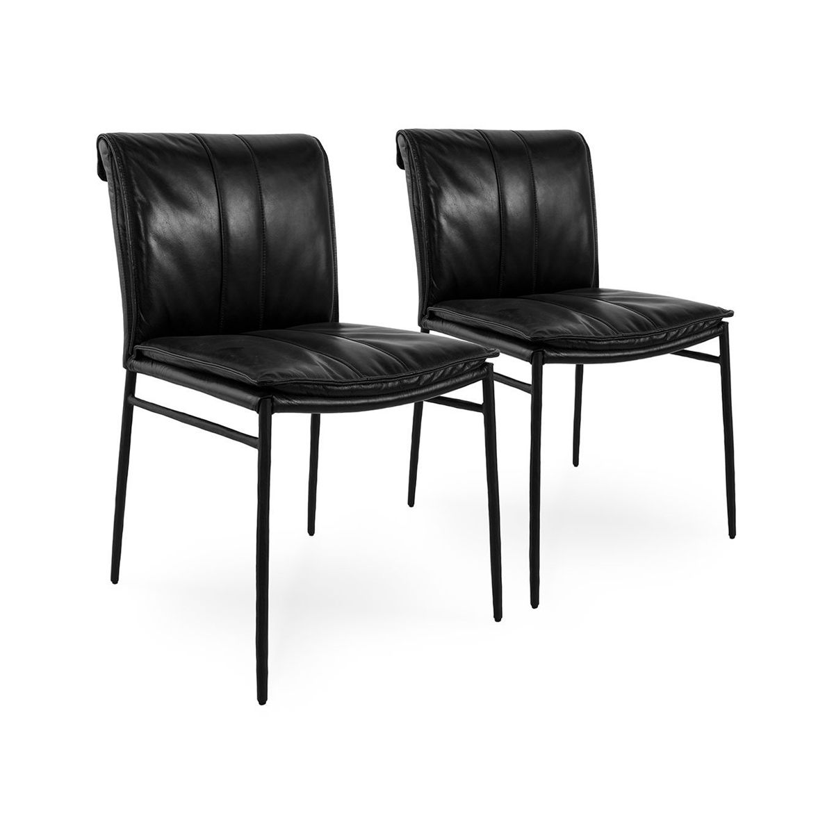 Mayer Leather Dining Chair Set of 2