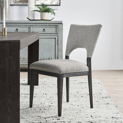 Mitchel Upholstered Dining Chair Set of 2 - Gray