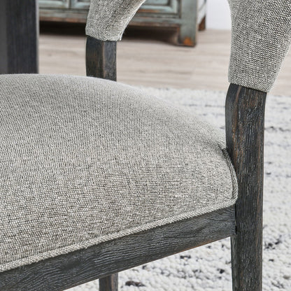 Mitchel Upholstered Dining Chair Set of 2 - Gray