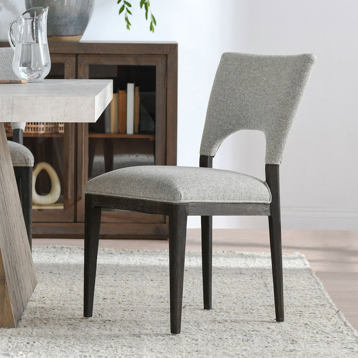 Mitchel Upholstered Dining Chair Set of 2 - Gray