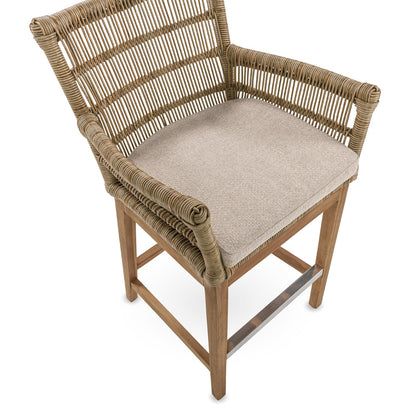 Valerie Outdoor Counter Stool - Natural