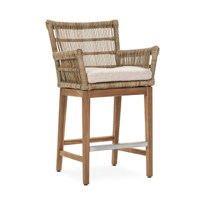 Valerie Outdoor Counter Stool - Natural