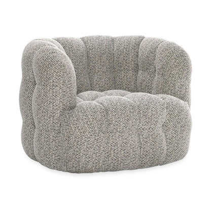 Walter Upholstered Swivel Chair - Heathered Gray