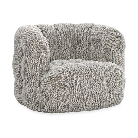 Walter Upholstered Swivel Chair - Heathered Gray