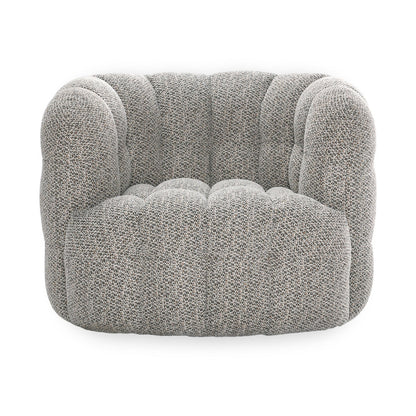 Walter Upholstered Swivel Chair - Heathered Gray