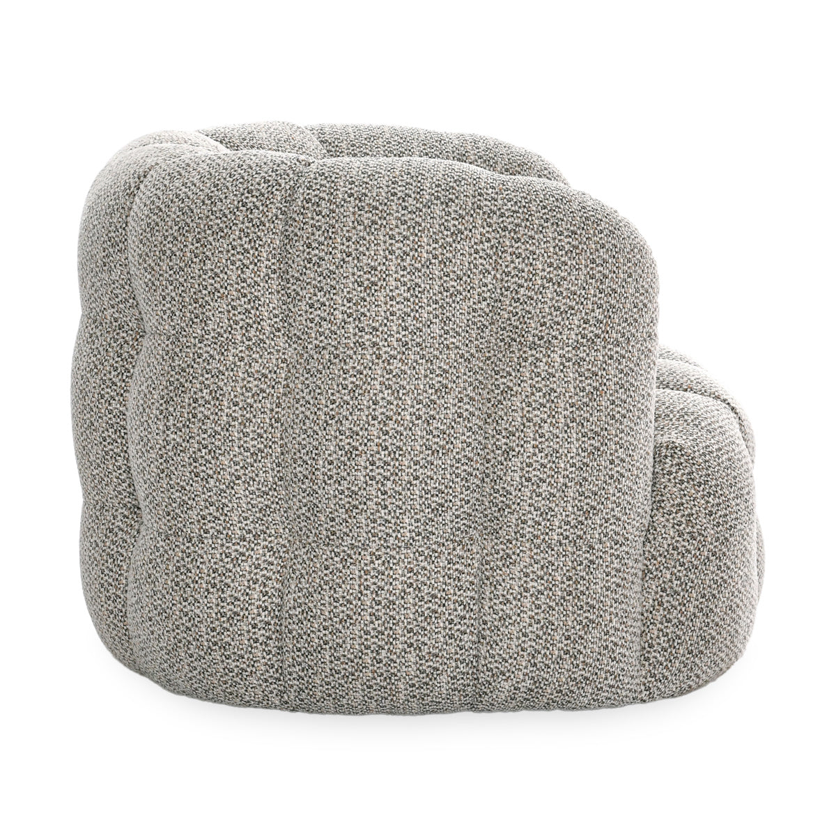 Walter Upholstered Swivel Chair - Heathered Gray