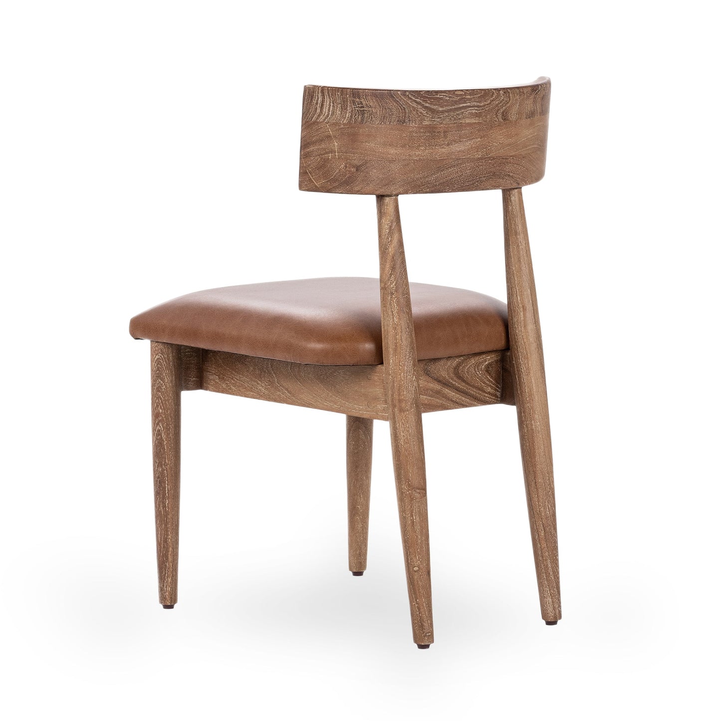 Alvaro Leather Dining Chair Set of 2 - Golden Wheat