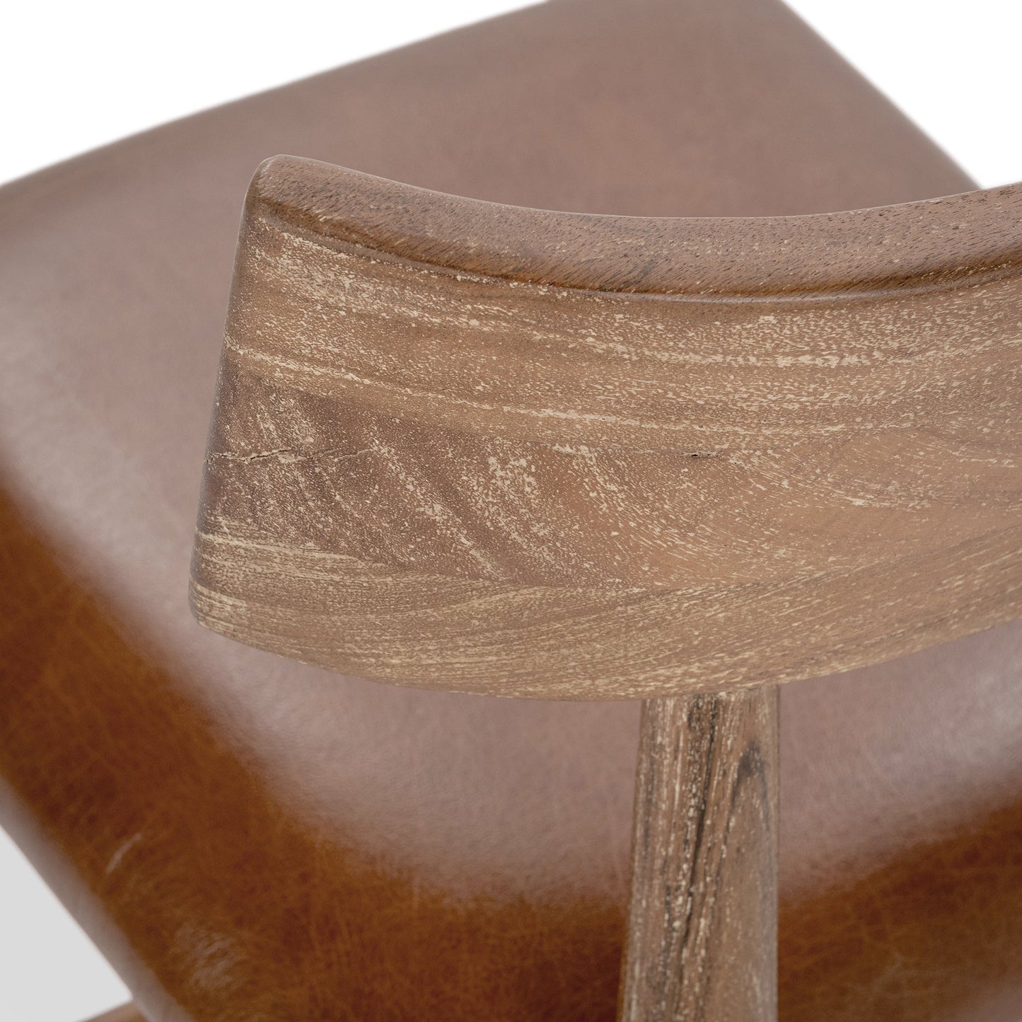 Alvaro Leather Counter Stool - Golden Wheat